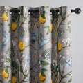Topfinel Kitchen Curtains 45 Inch Length Gray Vintage Blackout Curtains by Topfinel