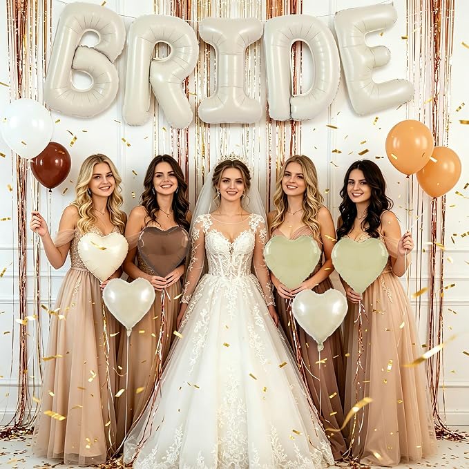 TONIFUL 40 Inch Giant Bride Balloon Bachelorette Party Decorations - Image 4
