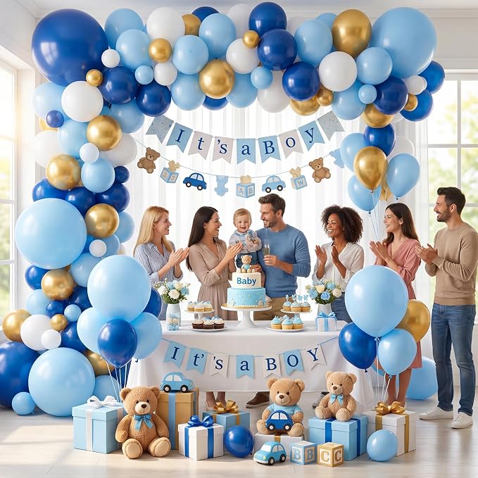 LOVESTOWN 18 Inch Light Blue Large Balloons, Birthday Wedding Baby Shower - Image 2