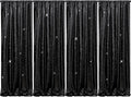 Black Sequin Backdrop Curtains 4 Pcs 2ftx8ft Glitter Shimmer Fabric | Sparkly by B-COOL