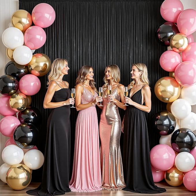 30ftx10ft Shimmer Black Sequin Backdrop Curtain - Image 4