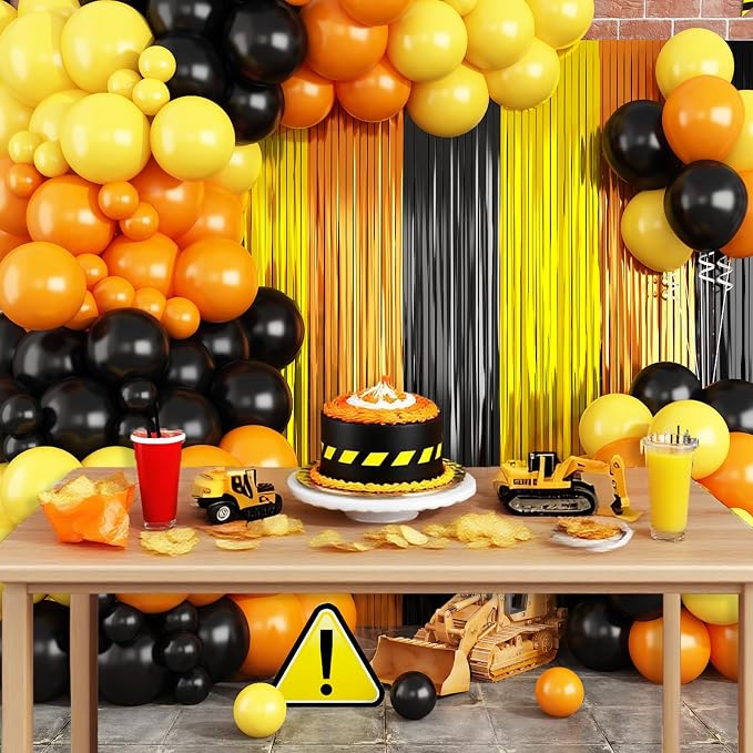 Construction Balloon Garland Arch Kit Birthday Party Decorations Supplies | - Image 7