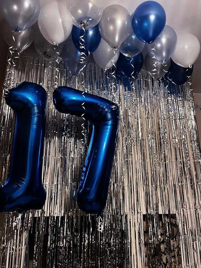 Night Blue Number 7 Balloon 40 inch, 7th Birthday Party Balloons Decorations | - Image 5