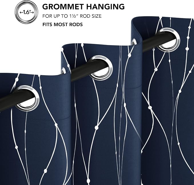 Deconovo Living Room Curtains 84 Inches Long, Thermal Insulated, Room Darkening - Image 8