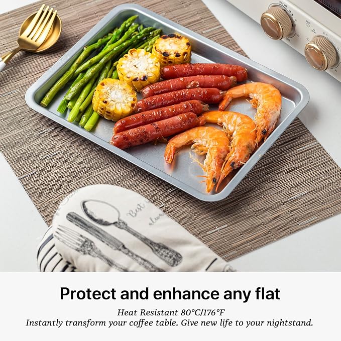 LEXMORE Placemats Set of 8 Vinyl/Plastic Woven Place Mats - Image 5