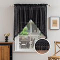 Beda Home Tassel Linen Textured Swag Curtain Valance by BedaHomeBedaLife