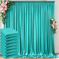 10 ft x 40 ft WWrinkle Free Turquoise Backdrop Curtain by Outpain