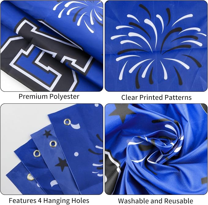 Graduation Decorations 2026 Blue Graduation Banner 66.1" x 33.8" Graduation - Image 4