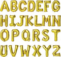 16 Inch Gold Letter Balloons Mylar Foil Alphabet Letter A-Z Balloons Set by LIOZEOKUN