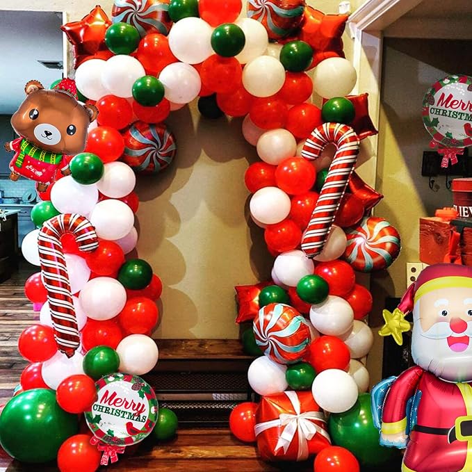 100pcs Red and White Balloons 12 Inch Thickened Latex Red White Balloons - Image 8