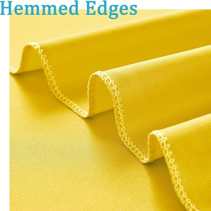 40ftx10ft Wrinkle Free Yellow Backdrop Curtains - Image 5
