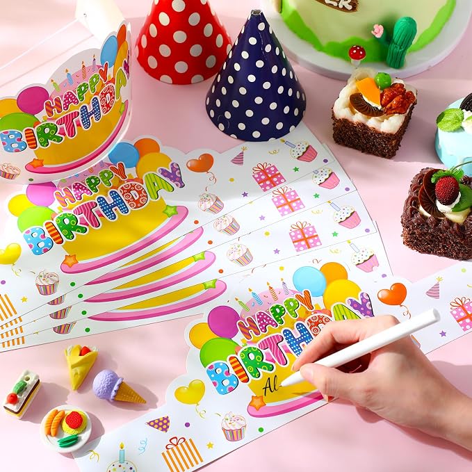 Yunsailing 36 Pcs Happy Birthday Crowns - Image 4