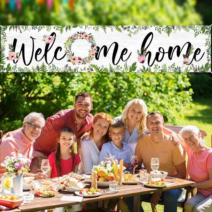 Sumind Welcome Home Banner Large Welcome Home Sign Decorations - Image 4