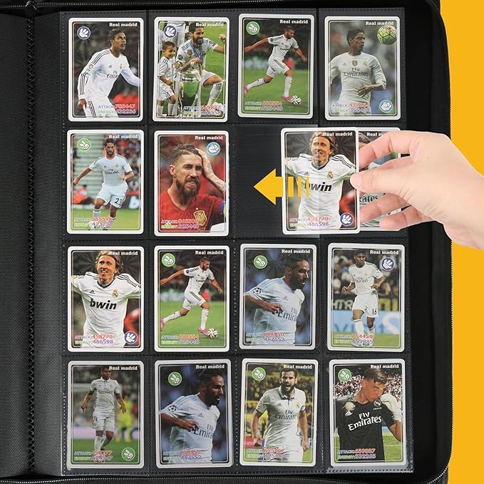 Premium Ringless Trading Card Binder - 1024 Capacity, 16 Side-Loading Pockets per Page, Archival Quality Protection & Anti-Slip Spine for TCG, MTG, Sports Cards (Blue)