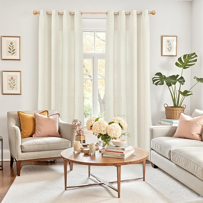 YoungsTex Linen Curtains 80 Inches Length - Image 2