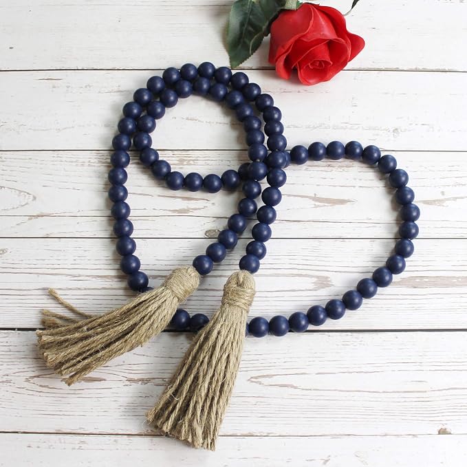 CVHOMEDECO. Wood Beads Garland - Image 2