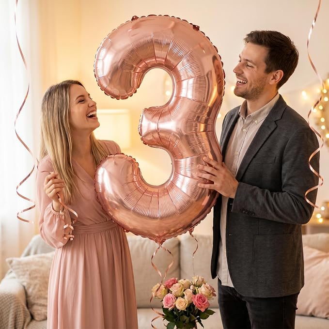 YPSelected 32 Inch Large Foil Helium Number Balloon Birthday Wedding Party 0-9 - Image 3