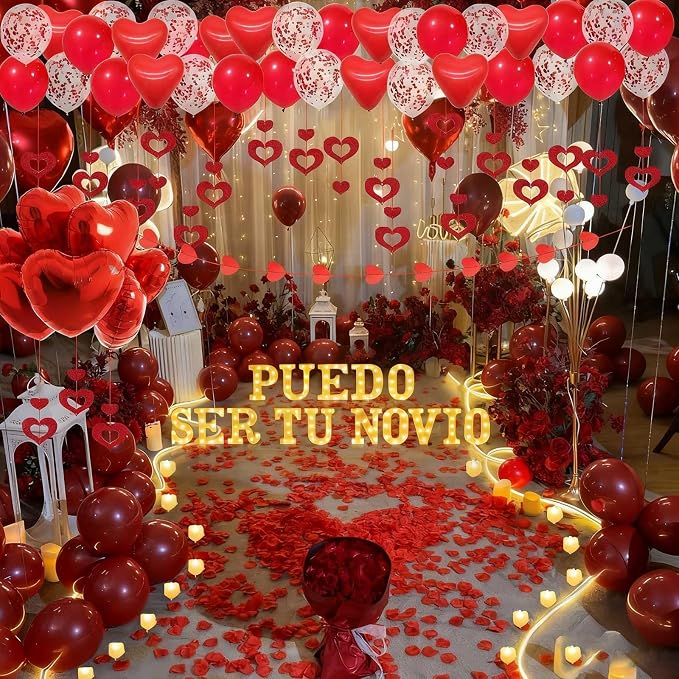Puedo Ser Tu Novio Light Up Letters Proposal Decorations - Image 6