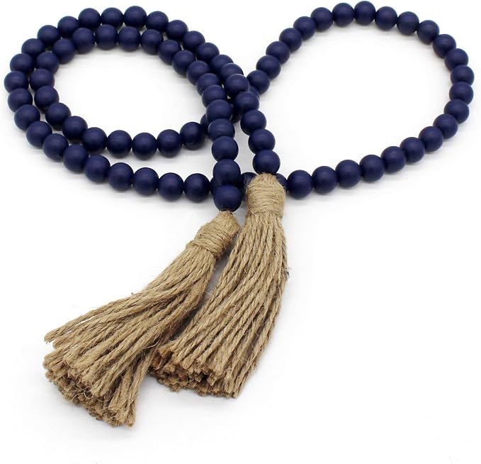 CVHOMEDECO. Wood Beads Garland by CVHOMEDECO