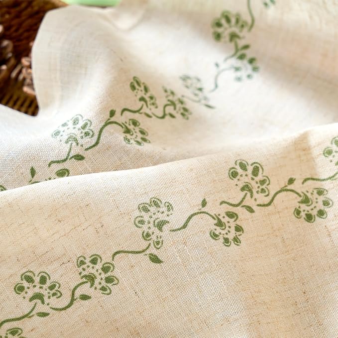 Cathy Linen Floral Curtains 63 inch Length - Image 3