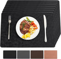 Vinyl Placemats Set of 8 Heat Resistant Easy Clean Non-Slip Place Mats by BxzanDya-LifeSmartMaker