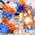 Blue and Orange Balloon Arch Garland Kit by Paeyeq