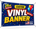 Custom Banner, 13oz Heavy Duty Personalized Banner, Full Color High Resolution by NGKU