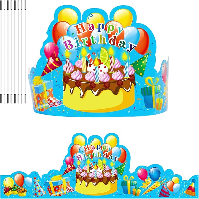 JTIEO 35Pack Birthday Party Crowns by JTIEO