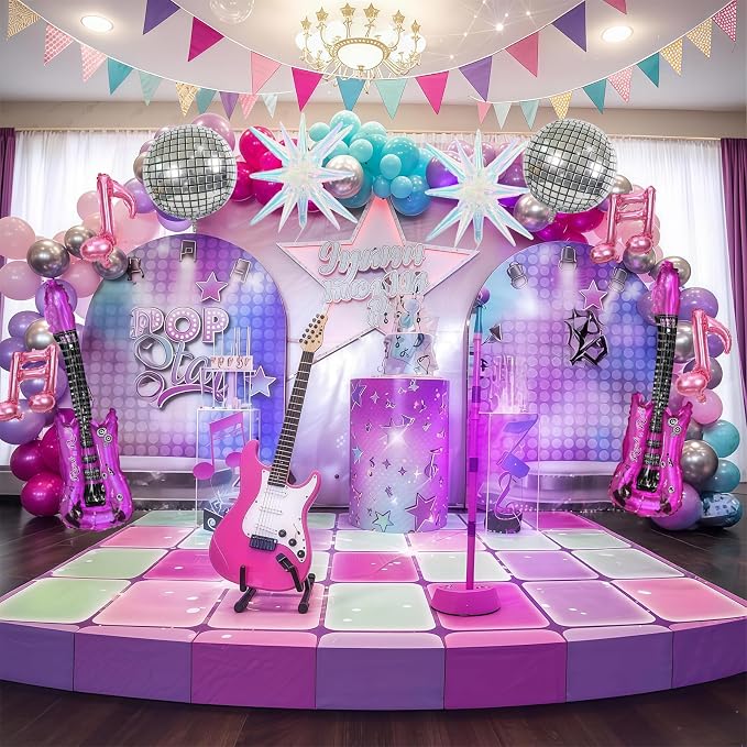 10pcs Music Party Foil Balloons Set - Image 5