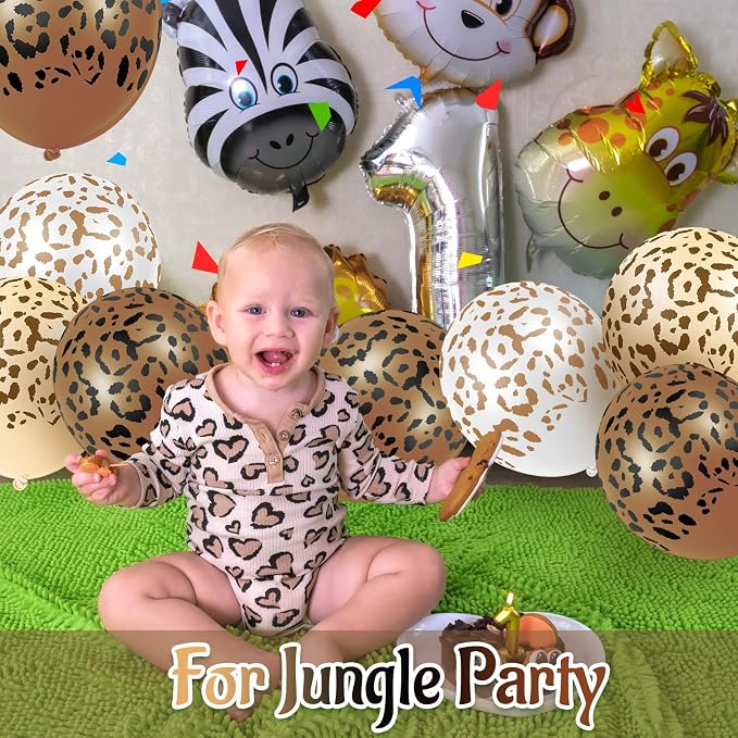 Gejoy 36 Pcs Cheetah Balloons Leopard Print Balloons 12 Inch Spots Latex - Image 7