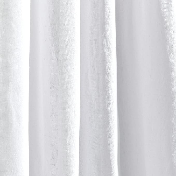 Lush Decor Boho Pom Pom Tassel Linen Textured Window Curtain Panel, Single 52" - Image 4