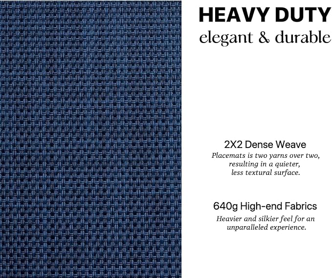 LEXMORE PlaceMats Set of 12 Vinyl/Plastic Woven Place Mats - Image 3