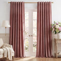 Mauve Velvet Curtains for Home Theater Room Nursery, 300GSM Heavy Soft Velvet by StangH