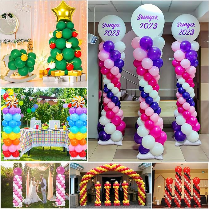 4 Sets Adjustable Balloon Column Stand and Balloon Pump | 9 Feet Metal Balloon - Image 5