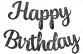 Black Happy Birthday Banner by PatiCool