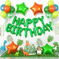 29PC Green Orange Happy Birthday Balloons Banner, 16Inch 3D Aluminum Letter by Paready