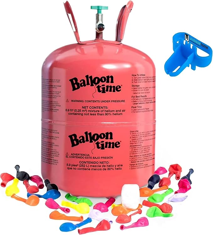 Helium Tank for Balloons At Home, 14.9 Cu Ft Helium Balloon Pump Kit by Unknown