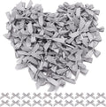 Grey Mini Bows 1.57" 100PCS Small Satin Ribbon Bows by Loomeshribbonforcrafts%EF%BC%81