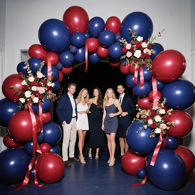 Navy Blue Balloon Arch Kit 111Pcs 18 12 5 Inch Latex Party Balloons Garland - Image 8