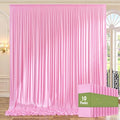 50ft x 10ft Wrinkle Free Pink Backdrop Curtains by ENJOYYOURPARTY