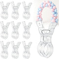 10 Pack Balloon Arch Clips, 3.5 Inch Clear Spring Clamps by Unknown