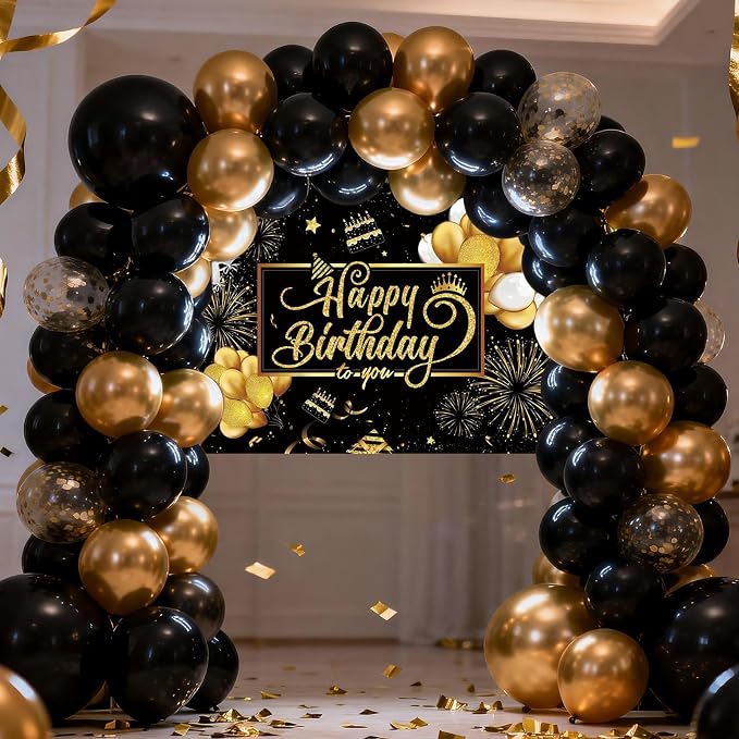 Happy Birthday Backdrop Banner, Happy Birthday Party Decorations Yard Sign - Image 7