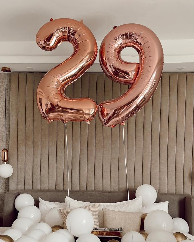 Rose Gold Number 0 Balloon 40 Inch, 0th Birthday Decorations Men Women | Foil - Image 7