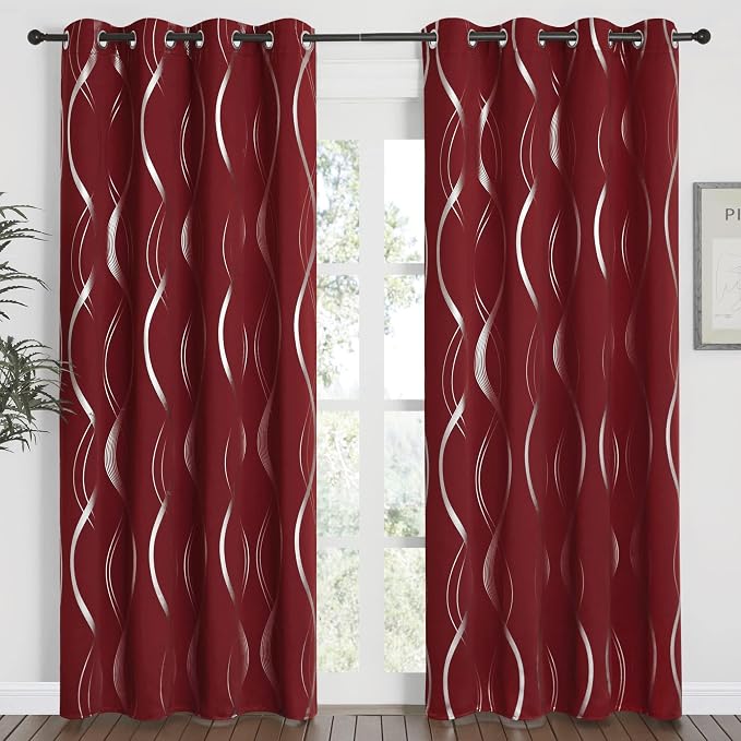 NICETOWN Blackout Curtains 84 inch Length 2 Panels Set, Noise Reducing Thermal by NICETOWN