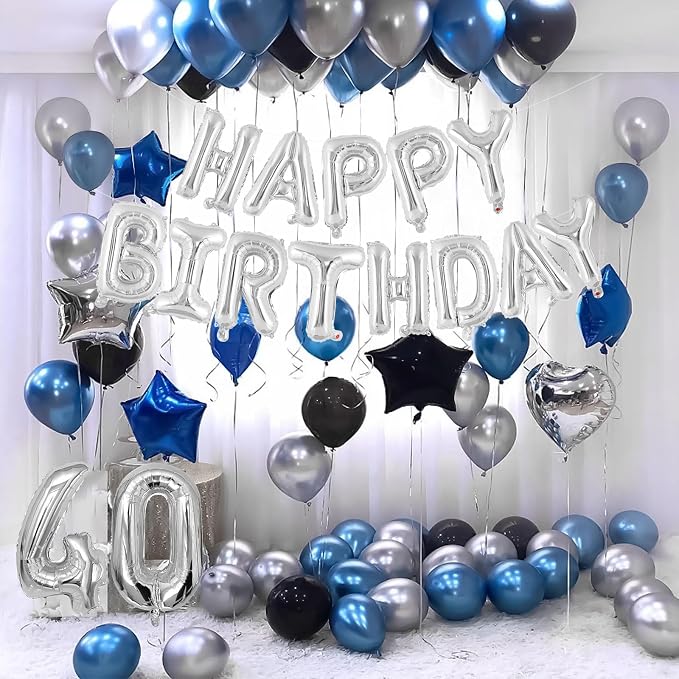 Happy Birthday Balloons Banner, Foil Balloon Personalized Name Letters Balloons - Image 2
