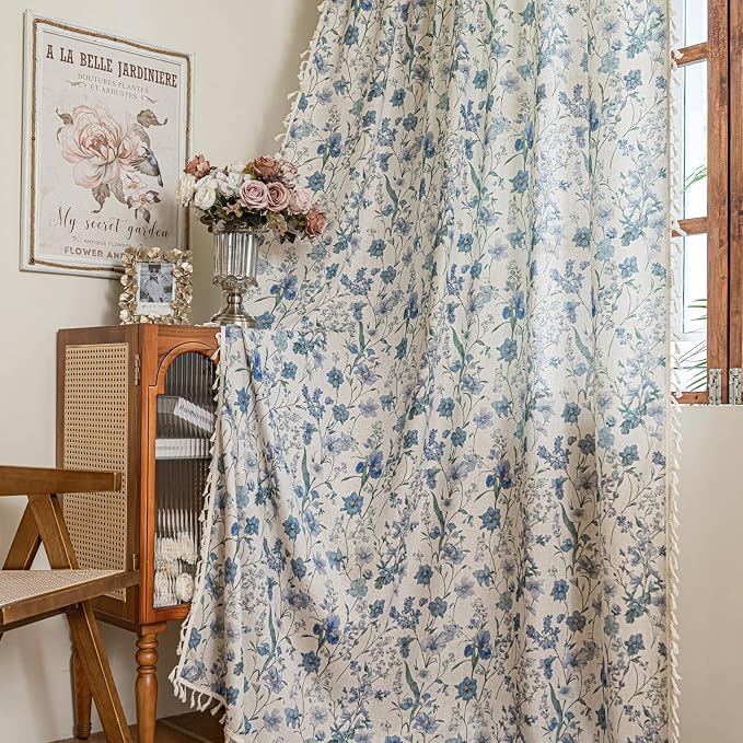 ENJOYBRIDAL Floral 96 Inch Curtains by ENJOYBRIDAL