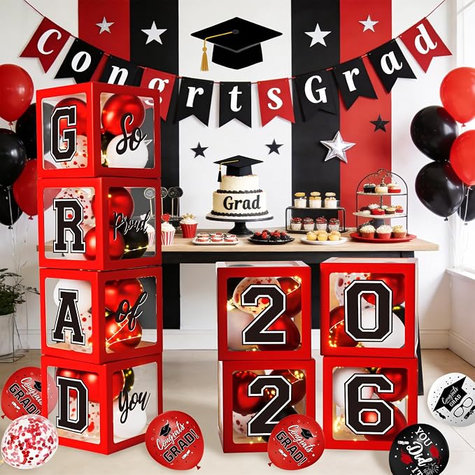 Graduation Decorations Class of 2026, Balloons Boxes - Image 6