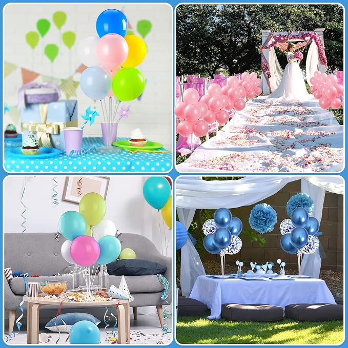 Voircoloria 9 Sets Balloon Stand Kits, Balloon Sticks Holder - Image 8