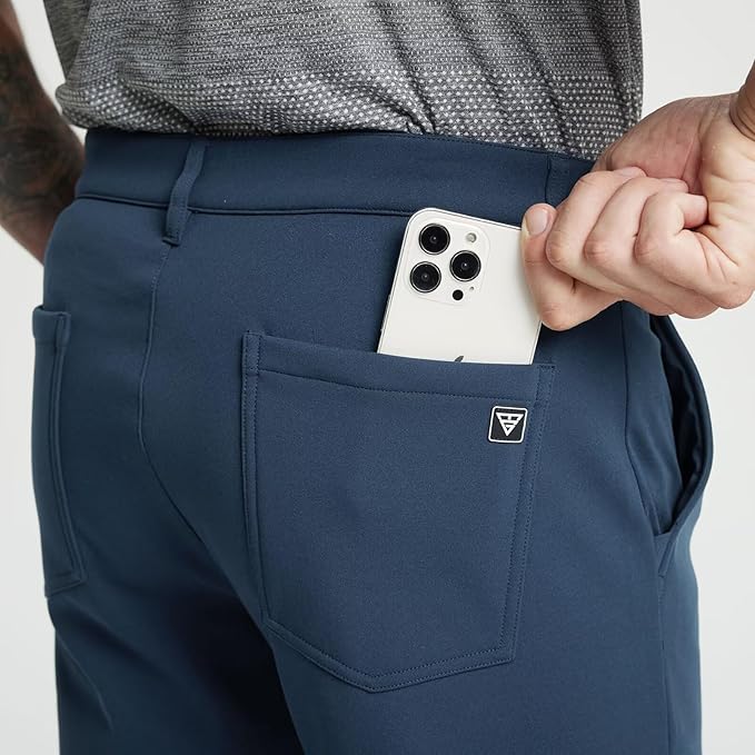 M MAELREG Golf Fleece Lined Pants Men Softshell Water-Resistant Workout Casual Outdoor Hiking Insulated Winter Pants for Men