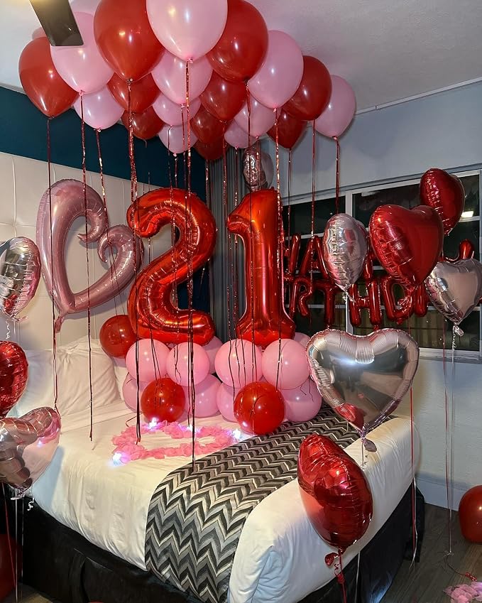 40 Inch Red Number 9 Balloon Birthday Party Decorations - Image 7